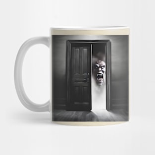 Dark doorway Mug